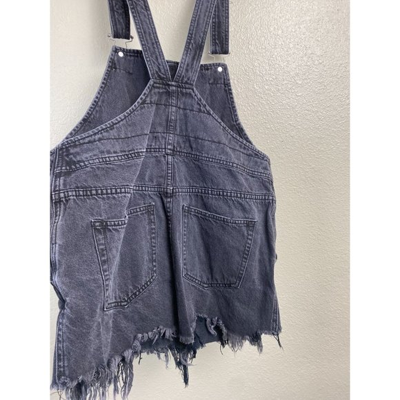 🖤Free People Black Overalls with Distressed Hem - Picture 15 of 15